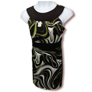 ALYX dress green and black sleeveless dress, size 4. Great condition!